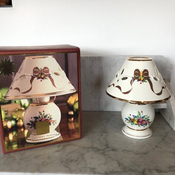 LENOX Holiday Tartan Candle Lamp In Original Packaging - Picture 1 of 14
